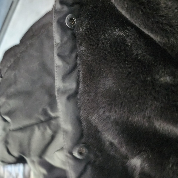 Torrid Black Fit & Flare Hooded Quilted Puffer Coat Women's Plus Size 5X EUC - Picture 10 of 14